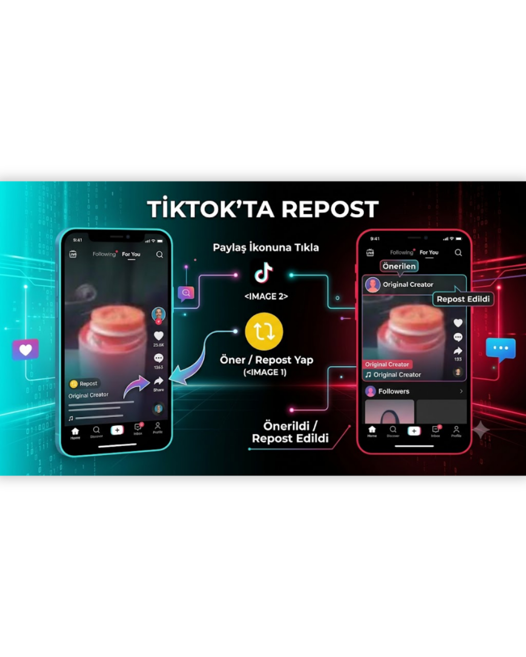 tiktokta repost nasıl yapılır?